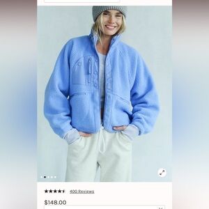 Free people Hit the Slopes fleece Jacket (worn once)